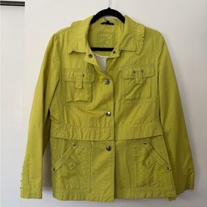 Chic Lime Utility Jacket for Women
